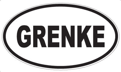 GRENKE - Oval Magnet