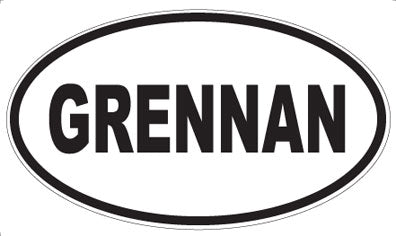 GRENNAN - Oval Magnet