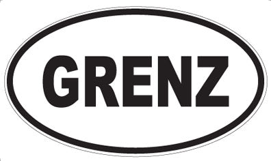 GRENZ - Oval Magnet