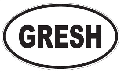GRESH - Oval Magnet