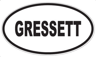 GRESSETT - Oval Magnet