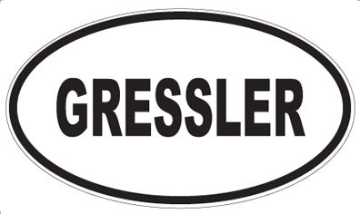 GRESSLER - Oval Magnet