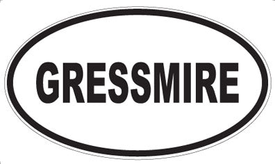 GRESSMIRE - Oval Magnet