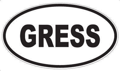 GRESS - Oval Magnet