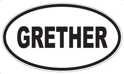 GRETHER - Oval Magnet