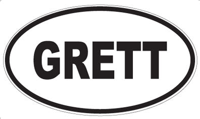 GRETT - Oval Magnet