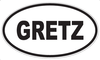 GRETZ - Oval Magnet