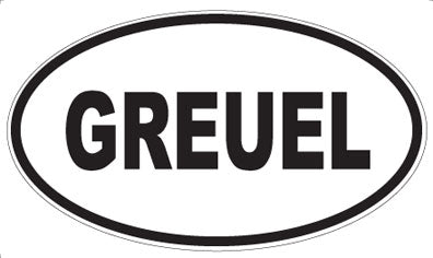 GREUEL - Oval Magnet