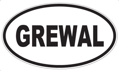 GREWAL - Oval Magnet