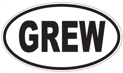 GREW - Oval Sticker