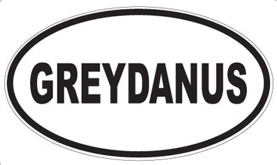 GREYDANUS - Oval Magnet