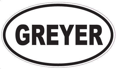 GREYER - Oval Sticker
