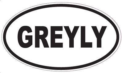 GREYLY - Oval Sticker
