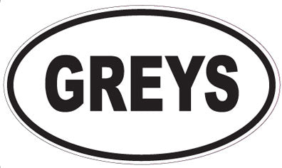 GREYS - Oval Sticker