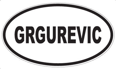 GRGUREVIC - Oval Magnet