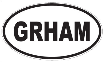 GRHAM - Oval Magnet