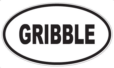 GRIBBLE - Oval Magnet