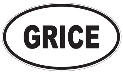 GRICE - Oval Magnet
