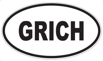 GRICH - Oval Magnet
