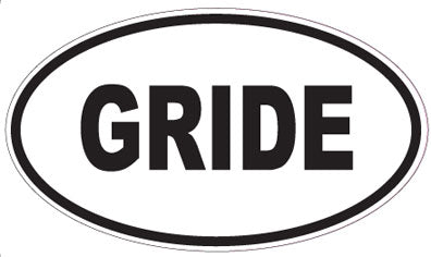 GRIDE - Oval Magnet