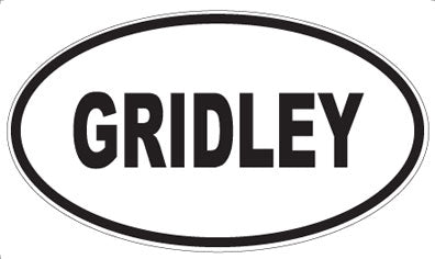 GRIDLEY - Oval Magnet