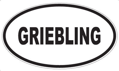 GRIEBLING - Oval Magnet
