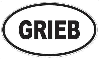 GRIEB - Oval Magnet