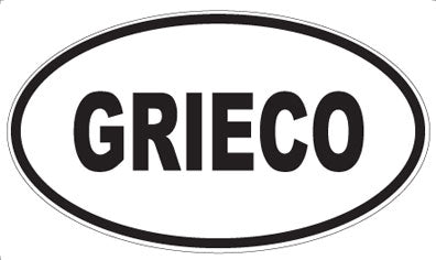 GRIECO - Oval Magnet