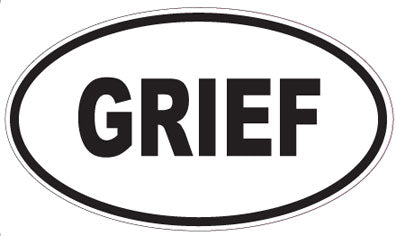 GRIEF - Oval Magnet