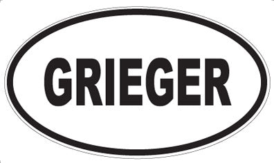 GRIEGER - Oval Magnet