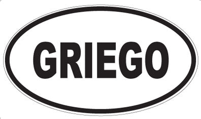 GRIEGO - Oval Magnet
