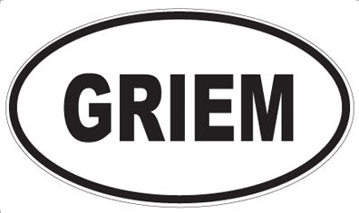 GRIEM - Oval Magnet