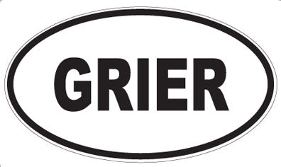 GRIER - Oval Magnet