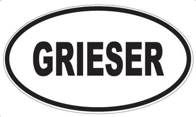 GRIESER - Oval Magnet