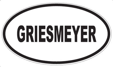 GRIESMEYER - Oval Magnet
