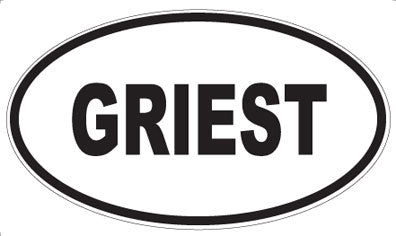 GRIEST - Oval Magnet