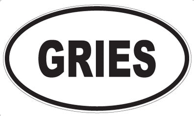GRIES - Oval Magnet