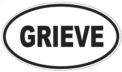 GRIEVE - Oval Sticker