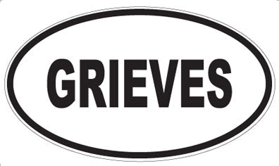 GRIEVES - Oval Magnet