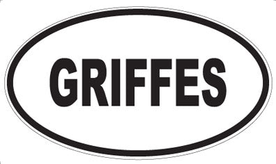 GRIFFES - Oval Magnet