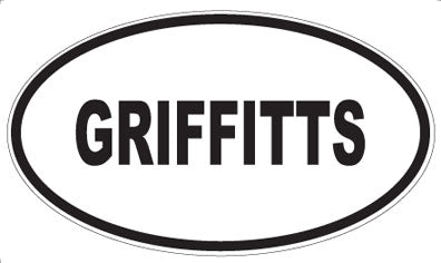GRIFFITTS - Oval Magnet