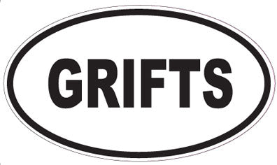 GRIFTS - Oval Sticker