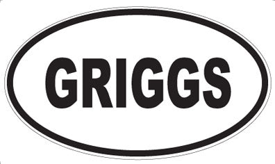 GRIGGS - Oval Magnet