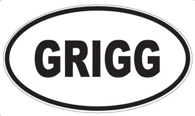 GRIGG - Oval Magnet