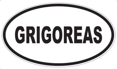 GRIGOREAS - Oval Magnet