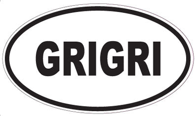 GRIGRI - Oval Sticker