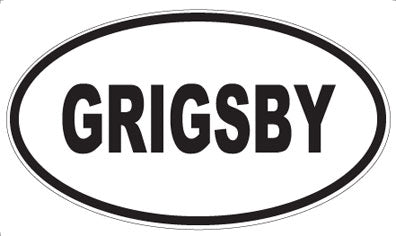 GRIGSBY - Oval Magnet