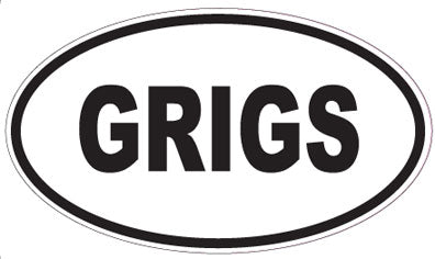 GRIGS - Oval Magnet
