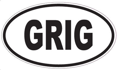 GRIG - Oval Sticker