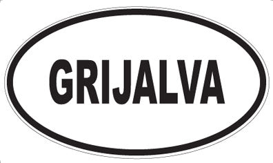 GRIJALVA - Oval Magnet